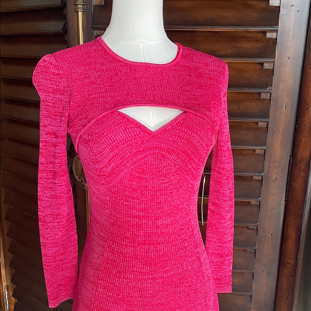 NWT Shoshanna Janet Fuchsia Mini Dress Small - Picture 4 of 10